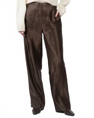 Loulou Studio Sally Tailored Trousers In Deep Taupe In Brown