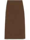 Loulou Studio Samos Maxi Skirt In Brown