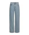 Loulou Studio Light-wash Wide-leg Jeans