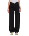 Loulou Studio Black Samur Jeans In Black