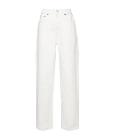 Loulou Studio Samur High-rise Wide-leg Jeans In White