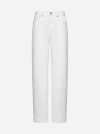 Loulou Studio Samur Cotton Denim Jeans In Ivory