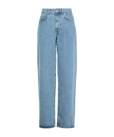 Loulou Studio Samur Straight-leg Jeans In Blue
