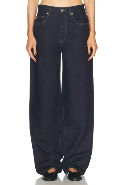Loulou Studio Samur Straight Leg In Wash