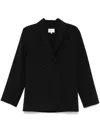 Loulou Studio Black Gary Coat In Black