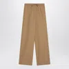 Loulou Studio Sand-coloured Trousers In Cotton