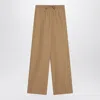 Loulou Studio Sand-coloured Trousers In Cotton