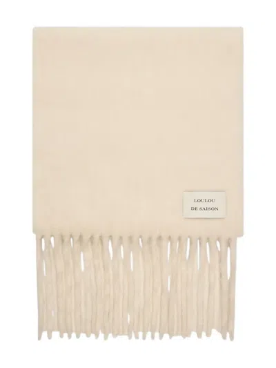 Loulou Studio Santo Fringed-edge Scarf In Brown