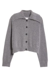Loulou Studio Gray Sao Cardigan In Anthracite