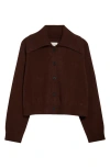 Loulou Studio Sao Wool Cardigan In Choco