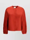 Loulou Studio Satin Crew Neck Shirt