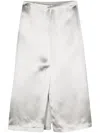 Loulou Studio Satin Midi Skirt In 银色