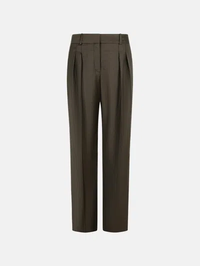 Loulou Studio 'sbiru' Brown Virgin Wool Pants