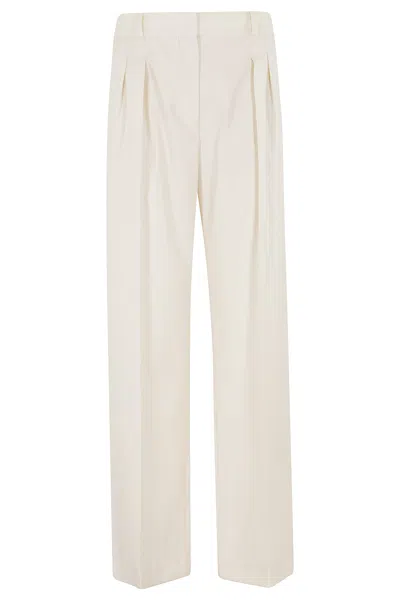 Loulou Studio Sbiru Lds Straight Leg Pants In White