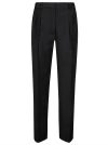 Loulou Studio Black Cotton Blend Idai Palazzo Pant In Black