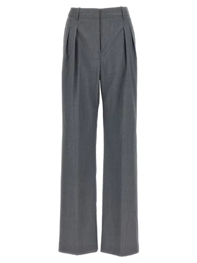 Loulou Studio Sbiru Pants In Gray