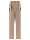 Loulou Studio "sbiru" Trousers In Brown