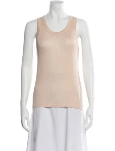 Pre-owned Loulou Studio Scoop Neck Sleeveless Top In Gray