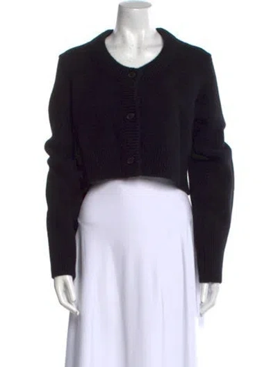 Pre-owned Loulou Studio Scoop Neck Sweater In Black