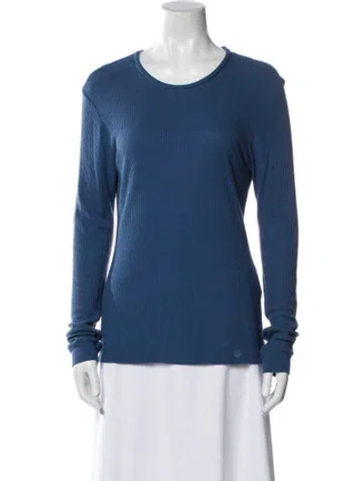 Pre-owned Loulou Studio Scoop Neck Sweater In Blue