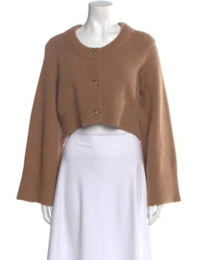 Pre-owned Loulou Studio Scoop Neck Sweater In Brown