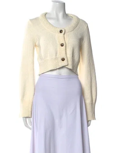 Pre-owned Loulou Studio Scoop Neck Sweater In Neutral