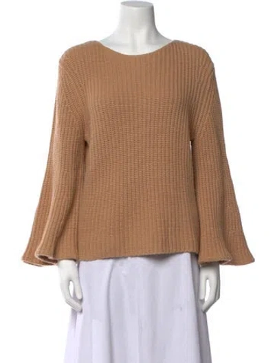 Pre-owned Loulou Studio Scoop Neck Sweater In Neutral