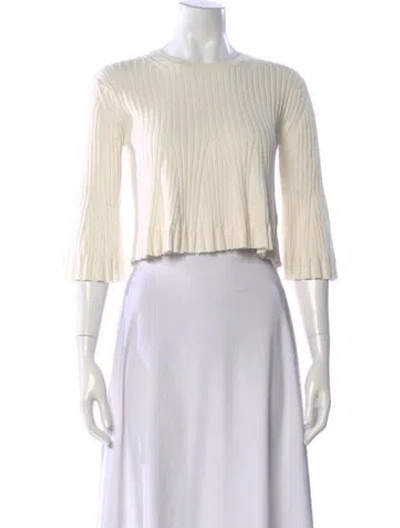 Pre-owned Loulou Studio Scoop Neck Sweater In Neutral