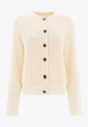 Loulou Studio Sean Knitted Cardigan In White