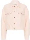 Loulou Studio Kerria Dupioni Jacket In Pink