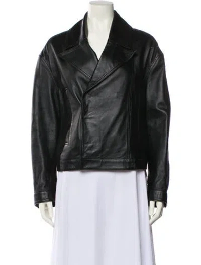 Pre-owned Loulou Studio Shearling Fur Jacket In Black