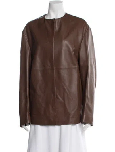 Pre-owned Loulou Studio Shearling Fur Jacket In Brown