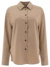 Loulou Studio Eliana Button-up Shirt In Brown