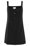 Loulou Studio Suspender Dress In Black