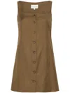 Loulou Studio Brown Idon Minidress