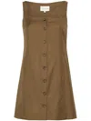 Loulou Studio Brown Idon Minidress In Brown