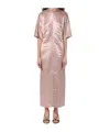 Loulou Studio Long Antique Dress In And In Nude