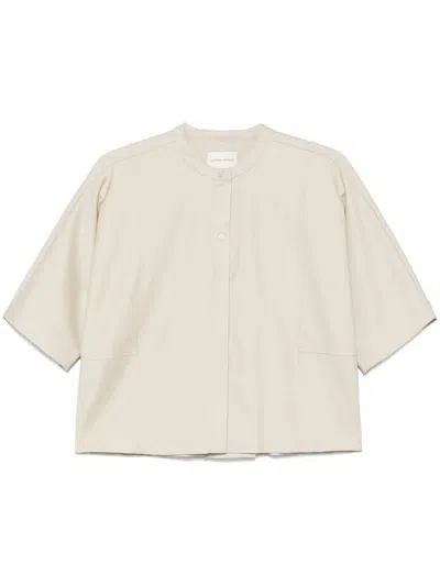 LOULOU STUDIO LOULOU STUDIO SHORT-SLEEVED BLOUSE
