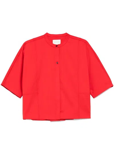 LOULOU STUDIO LOULOU STUDIO SHORT-SLEEVED BLOUSE