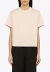 Loulou Studio Telanto Embroidered Supima Cotton-jersey T-shirt In Pink