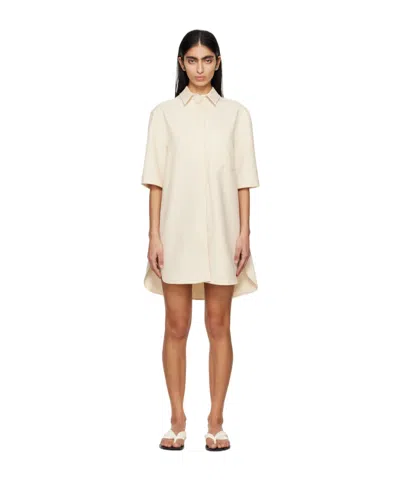 Loulou Studio Short-sleeved Dress In White