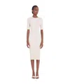Loulou Studio Elea Ribbed Silk-blend Midi Dress In White