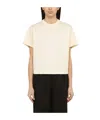 Loulou Studio Telanto Embroidered Supima Cotton-jersey T-shirt In Neutral