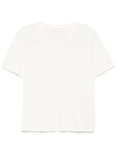 Loulou Studio Short Sleeved T-shirt Clothing In Beige