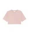 Loulou Studio Gupo Cropped T-shirt In Pink