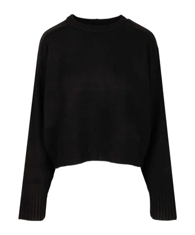 Loulou Studio Short Sweater In Black