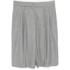 Loulou Studio Soan Tailored Bermuda Shorts In Grey