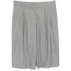 Loulou Studio Soan Tailored Bermuda Shorts In Grey