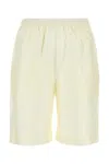 Loulou Studio Ivory Silk Zinnia Bermuda Shorts In White
