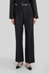 Loulou Studio Sibiru Lds Pants In Black Wool In Black